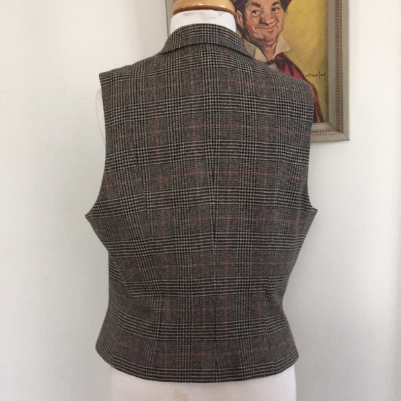 Lauren Ralph Lauren wool plaid vest 10P - Picture 3 of 5